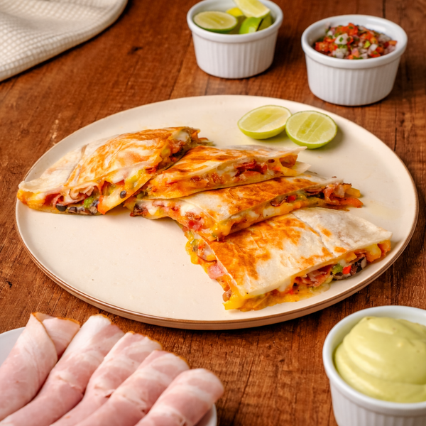 Quesadilla de Enrollado de Tocino