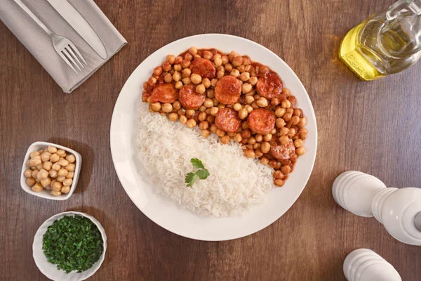 Garbanzos con chorizo