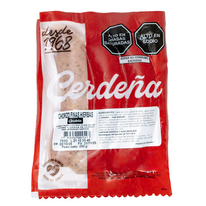Chorizo Finas Hierbas