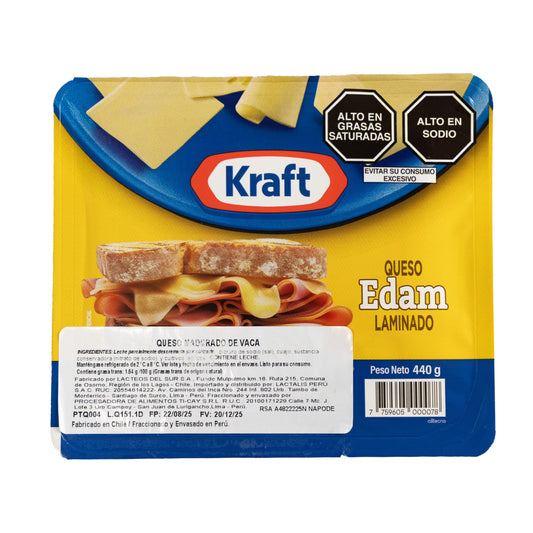 Queso Edam Kraft x 440Gr