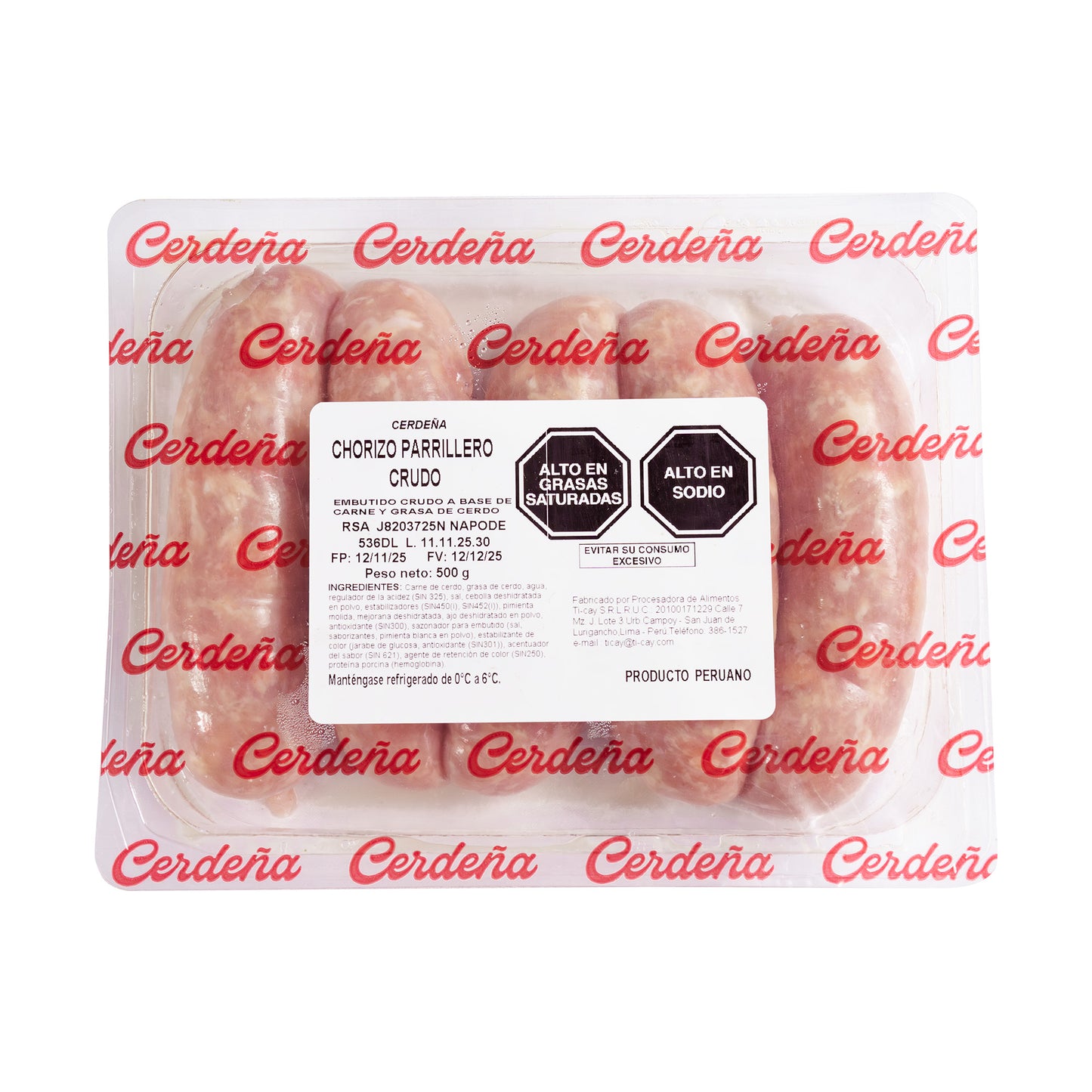 Chorizo Parrillero Fresco