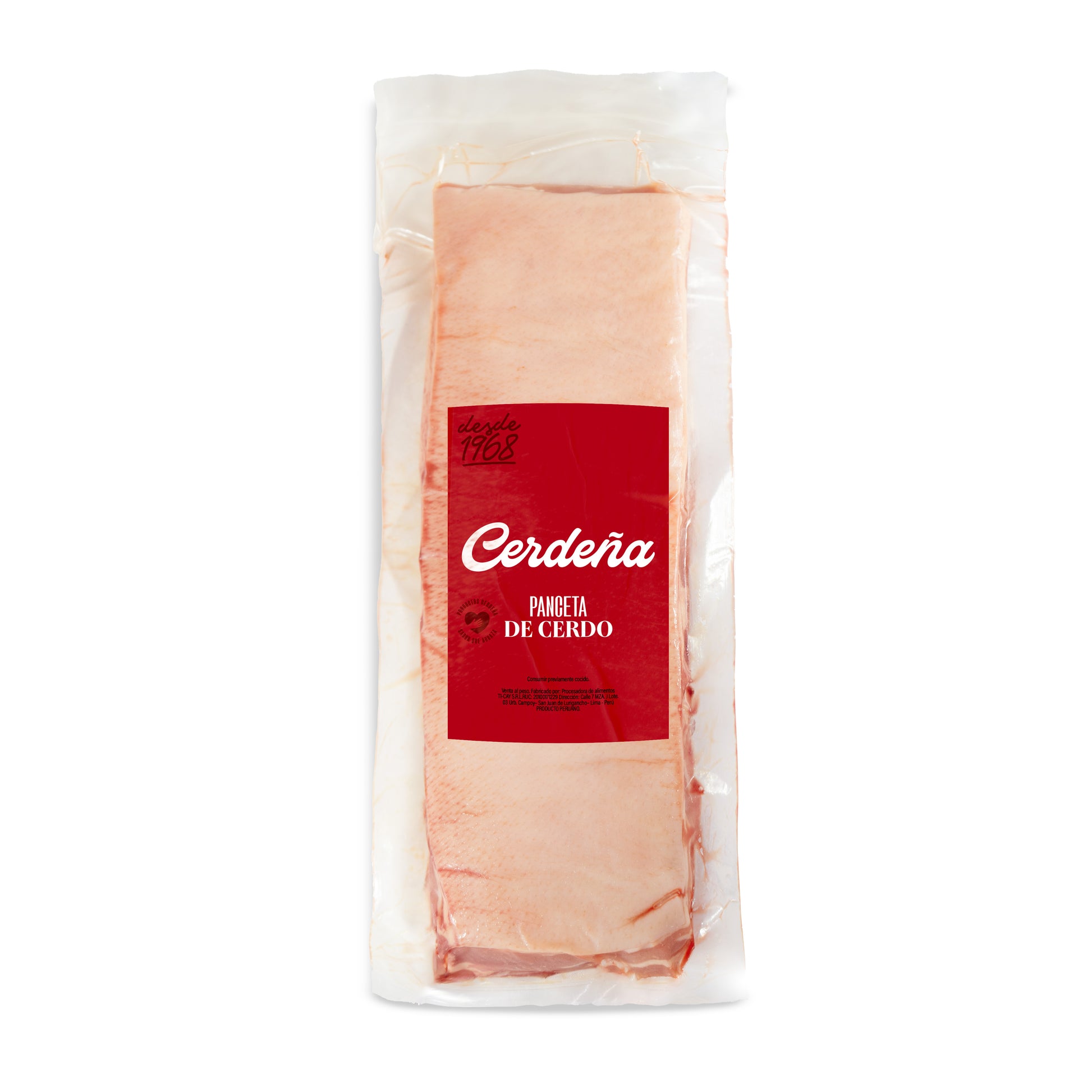 Panceta de cerdo (c/piel y c/costilla)